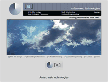 Tablet Screenshot of antero.com